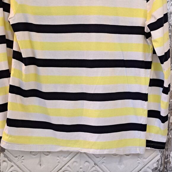 TOMMY HILFIGER COASTAL GRANDMA STRIPPED CREW NECKLINE LONG SLEEVE TOP SZ S/P - Picture 11 of 16